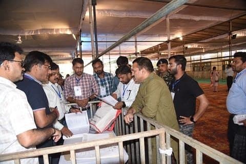 सफलतापूर्वक संपन्न हुआ मतदान सामग्री वितरण का ड्राय रन